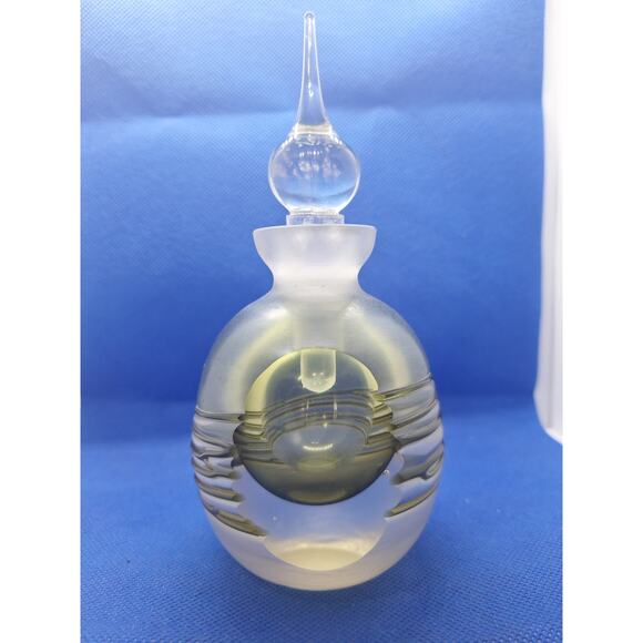 Vintage Art Glass Perfume Bottle- Excellent Condition- Estate Find - Picture 1 of 8